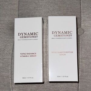 Dynamic Gemstone Skincare Serum Set - White